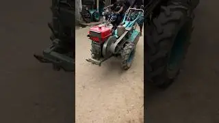 how to start a China power trailer#power #powertillar #dieselengine #machine #viral