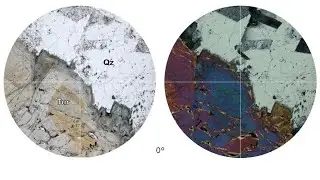 Virtual Microscope: &Tau;&omicron;&upsilon;&rho;&mu;&alpha;&lambda;ί&nu;&eta;&sigmaf;, &Chi;&alpha;&lambda;&alpha;&zeta;ί&alpha;&sigmaf; / Tourmaline, Quartz