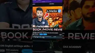 Film review | book review | Da2 academy | 12th fail movie review | writing skills
