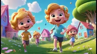 Five Little Breezes Playing Tag | Nursery Rhymes for Kids & Baby Songs
