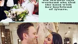 Congratulations to lea Michele this weekend she tied the knot with her boyfriend of 2years.