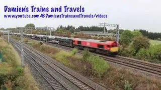 Class 66 No. 66044 Hauling Toyota Car Train & EMR Class 222s & 360s at Irchester, 1st October 2025