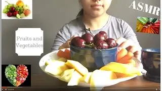 ASMR Eating Fruits and Vegetables [Eating Sounds] - Luna's ASMR