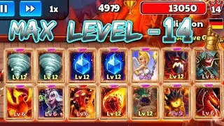 Fighte Against 🔥 Max Level 14 Castle Players! 