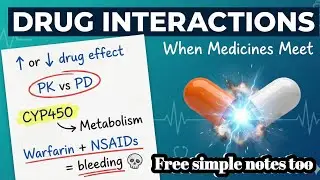 Pharmacological Drug Interactions : kinetic and dynamic | Pharmacology Made Easy