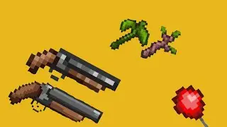 Terraria 1.4.4.9 shiny balloon, double  Boomstick & both Mahogany Wands