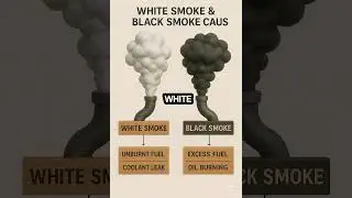 Causes of engine black and white smoke