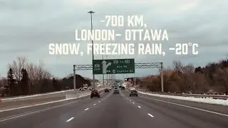 Hit The Road from LONDON to OTTAWA through SNOWSTORM 