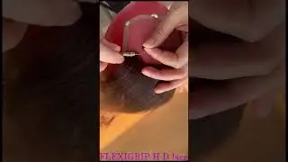 Ventilating a full lace wig, single knot &ndash; crafted with precision by FLEXIGRIP.  #wigs #hair