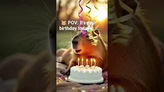 🎉 Capybara&rsquo;s Birthday Party 🥳 | Cutest Celebration Ever! 🎂✨ #HappyBirthday