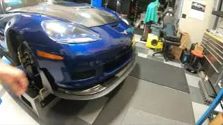 C6 Corvette four wheel alignment using CSM hub stands