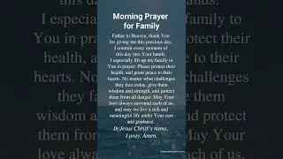 Prayer for Family Christian #Jesus #Prayer #God#Devotional #ChristianMotivation #ClosertoGod #Bible