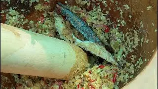 Thưởng thức món cá nục giã lá é ở Tây Nguyên