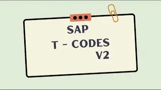 V2 Retail important SAP T codes | Useful V2 SAP T codes | V2 Retail ka Sap t codes