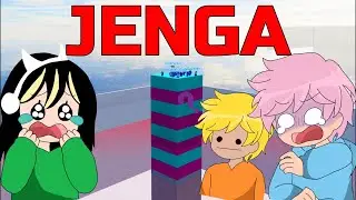 Asher Axel and dove play Roblox jenga!