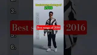 Most streamed songs of 2016 💽 Unforgettable hits #theweeknd #brunomars #music