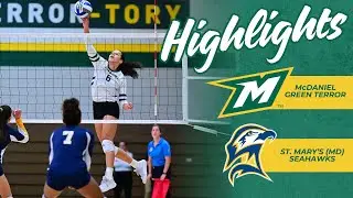 McDaniel Volleyball Highlights | 10-2-25 vs. St. Mary's (MD)
