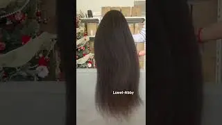 Kinky straight 13*4 HD lace closure wig. Long and full density wig, human wig can make very natural