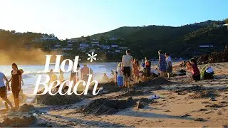 Hot Water Beach at Sunrise 🌅 | Camping, Hiking & Nature in Coromandel, New Zealand