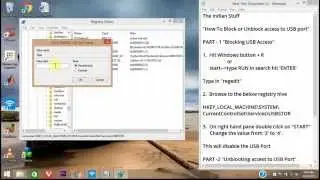 Block or Unblock Access to USB Ports