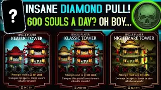 MK Mobile. Nightmare Tower is BACK! 3 Towers at Once??? I Can't Believe My Luck!