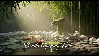 Nature Zen Stream Flow Bamboo Fountain and Candle Glow for Deep Sleep Relaxation Meditation Serenity