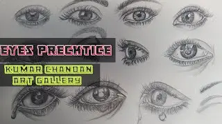 #Precktice । eyes drawing । sketch with eye । alag alag trah aankhe ki chitrakari । drawing 2021