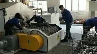 Wire Mesh Belt Shot Blasting Machine ideal for deburring, general cleaning, descaling and deflashing
