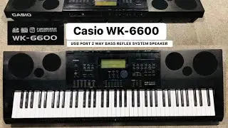 Клавиатура Casio WK-6600 с USB-портом / 2-полосная акустическая система с фазоинвертором 🔊 (музыкальные инструменты Wilsons)