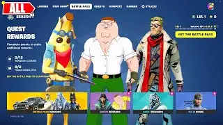 Fortnite Chapter 5 ALL Battle Pass and Bonus Rewards! (Tier 1-100)