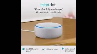 Echo Dot (3rd Gen) - #1 smart speaker brand in India with Alexa (White)