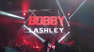 WWE Singapore 2019 entrance Baron Corbin, Bobby Lashley, Drew McIntyre and the Club