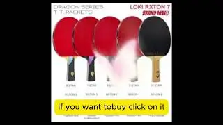 LOKI DRAGON Series Table Tennis Racket Professional Offensive Ping Pong Racket Paddle Bat 5