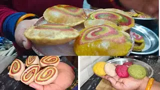 Health &teasty rainbow 🌈 puri #rainbow #puri#beetroot #rainbowfood#recipe 