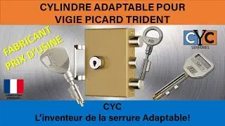 TUTO :serrure VIGIE PICARD clé HERACLES comment est monté un cylindre de serrure à clé CYC sécurisé