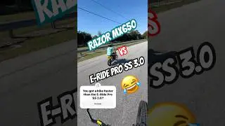 E Ride Pro SS 3.0 vs Razor MX650! You think the razor stood a chance? #surron #talaria #fyp #shorts