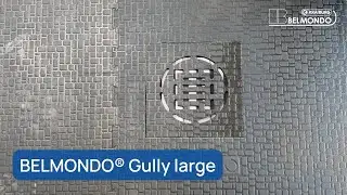 BELMONDO&reg; Gully &ndash; custom-fit rubber mat for large drains in the washdown area