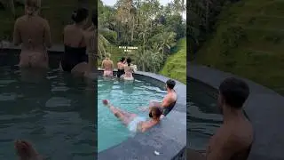 Infinity pool in Ubud Bali Indonesia 💛🥰 #CretyaUbud #BaliIndonesia #Ubud #August2023 #InfinityPool