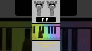 SPRUNKI GRAY PYRAMIXED PHASE 1 PIANO TUTORIAL | SLOW AND EASY #sprunki  #grayphase1