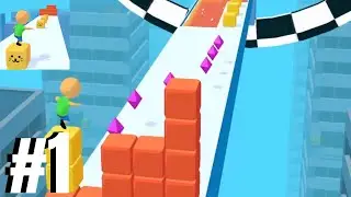 Cube Surfer Level 1 2 3 4 5 6 Gameplay Walkthrough #1