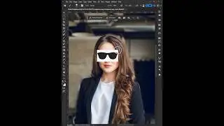 Create Realistic Sunglass in Photoshop #shorts