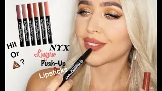 NYX Lingerie Push-Up Lipstick Review & Test | Long-lasting? Waterproof?