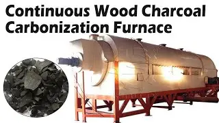 Continuous Wood Charcoal Carbonization Furnace | Efficiency & Eco-Friendly Solution#carbonization