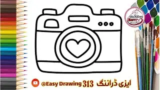 Haw to draw kids camera |Easy camera Drawing Step by Step|Drawing For kids Tutorial|kids drawing|