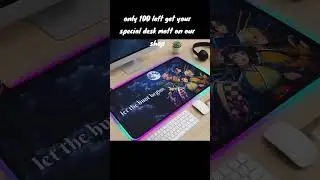 🔥 JUST DROPPED 🔥 LED anime desk mat RGB it&rsquo;s personality on your desk.👇 