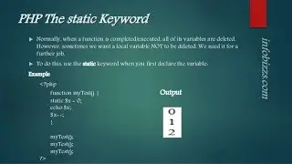 final and static KEYWORDS IN PHP