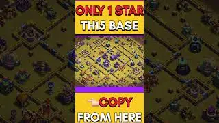 ONLY 1 STAR TH15 WAR BASE #shortsfeed #shortsvideo #shortsviral #viral #trend #youtube #shorts #coc