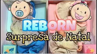 BEB&Ecirc;S REBORN G&Ecirc;MEOS PRESENTE DE NATAL SURPRESA! PAPAI REBORN