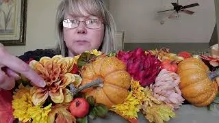 Fall planters box centerpiece.  Fall wood crate centerpiece #falldecorations #falldecor #autumndecor