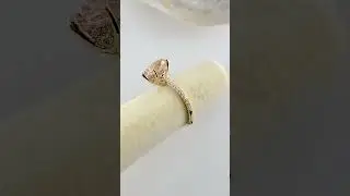 #pearcut #morganitering #engagementring #rosegoldrings